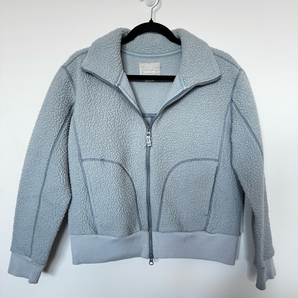 Everlane Light Gray Teddy Jacket